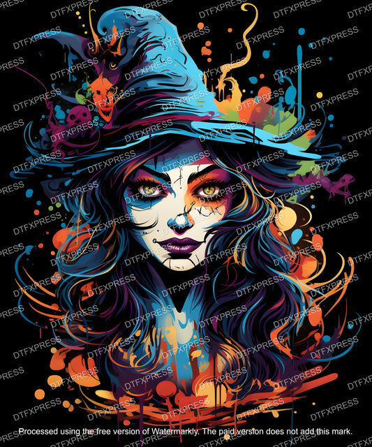 Colourful Witch HALLOWEEN0063