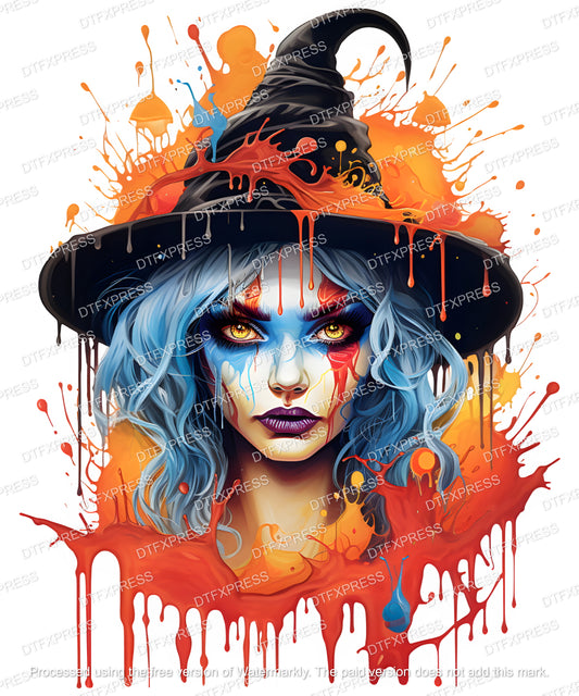 Colourful Witch HALLOWEEN0064