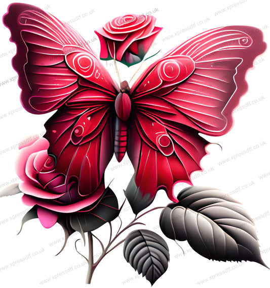 BUTTERFLY & ROSE VAL0010