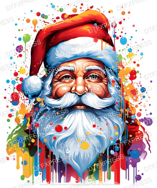 Colourful Santa XMAS0058