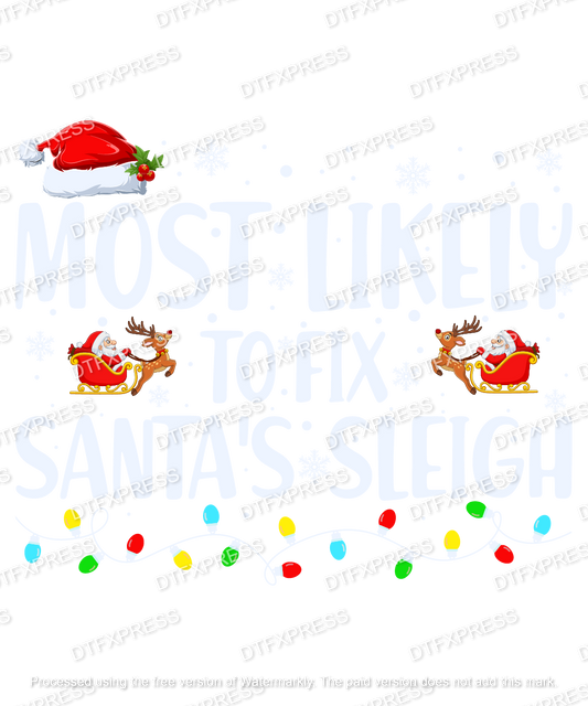 Most Likely To Fix Santa's Sleigh XMAS0147