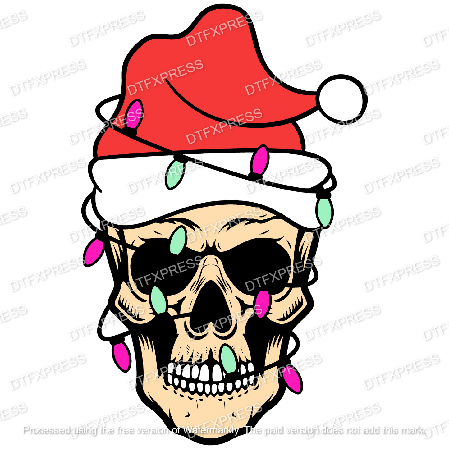 Festive Skull XMAS0163