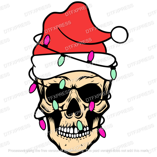 Festive Skull XMAS0163