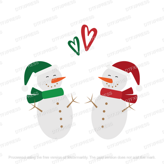 Snowmen in Love XMAS0229